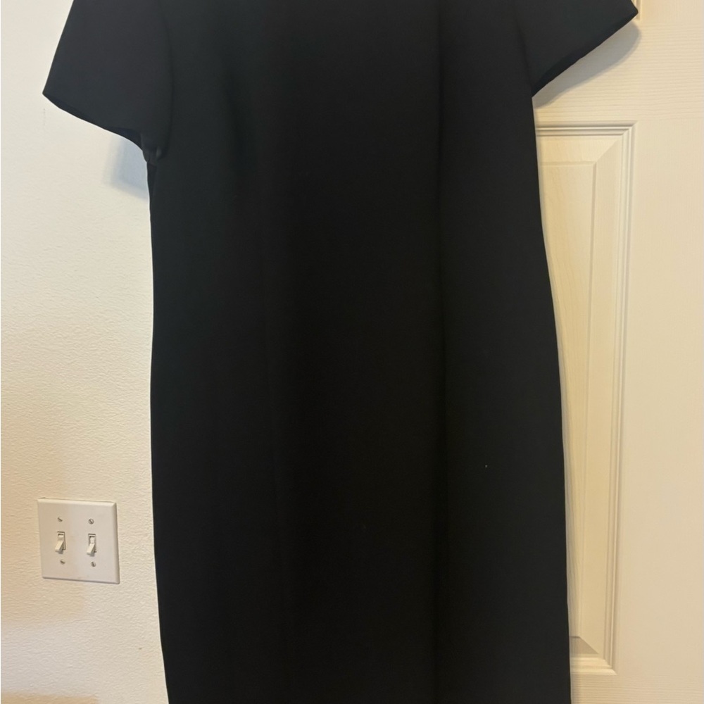 Donna Ricco Classic Black Midi Dress